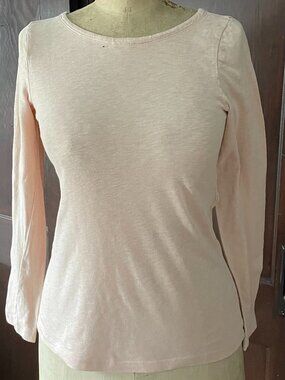 J. Crew Long Sleeve Painters T-shirt Peach M